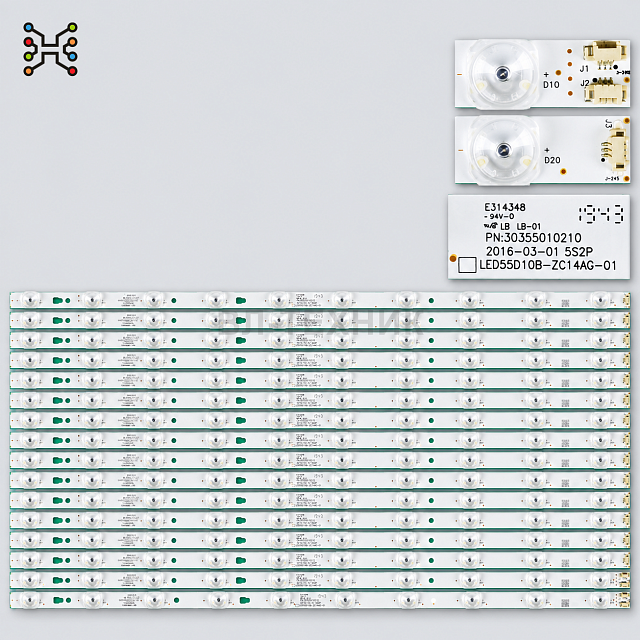 LED подсветка Haier LS55H310G / LS55H510X / LS55A51 / LS55AL88U71 / LS55M31 / LS55H30000W / LS55H300
