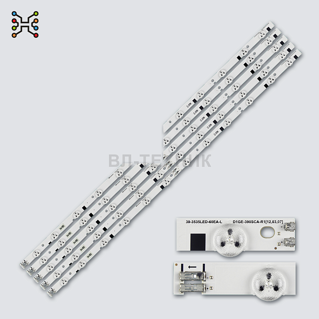 LED-подсветка Samsung QE55Q60RAU / QE55Q67RAU / QE55LS01RAU / QE55LS01TAU / UE55RU8000, V9Q6-550SM0-