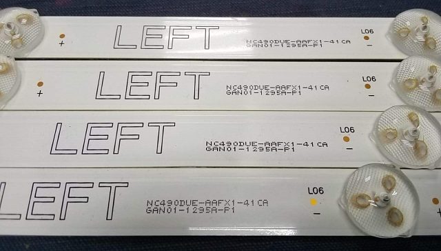 LED подсветка NC490DUE-AAFX1-41CA GAN01-1295A-P1. Б.У
