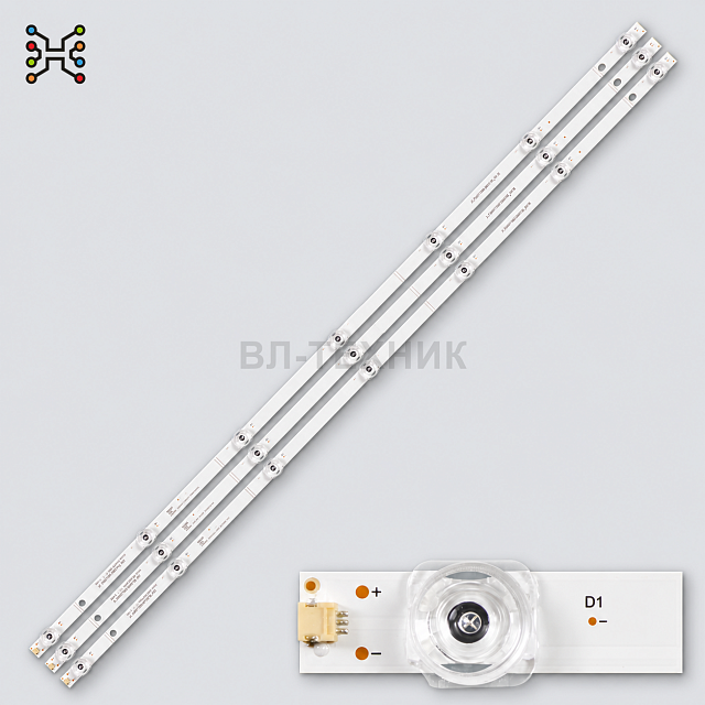 LED подсветка Hisense H43B7100 / H43B7100UK / H43B7120 / H43BE7000 / H43BE7200 / 43A6101EE / H43A510