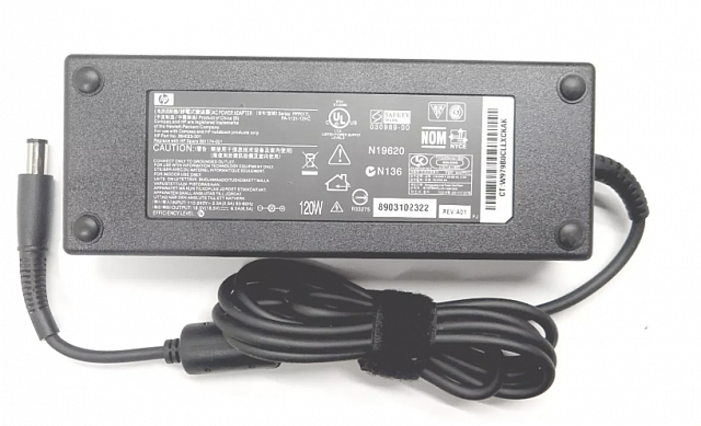Блок питания HP PPP017L 18.5V, 6.5A, 120W круглый разъем 7.4x5 мм