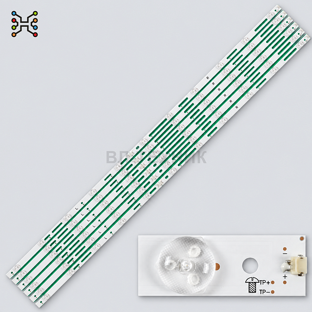 LED подсветка Haier 49E4500R, Philips 49PFS4131 / 49PFS5301 / 49PUH4900 / 49PUK4900 / 49PUT4900 / 49