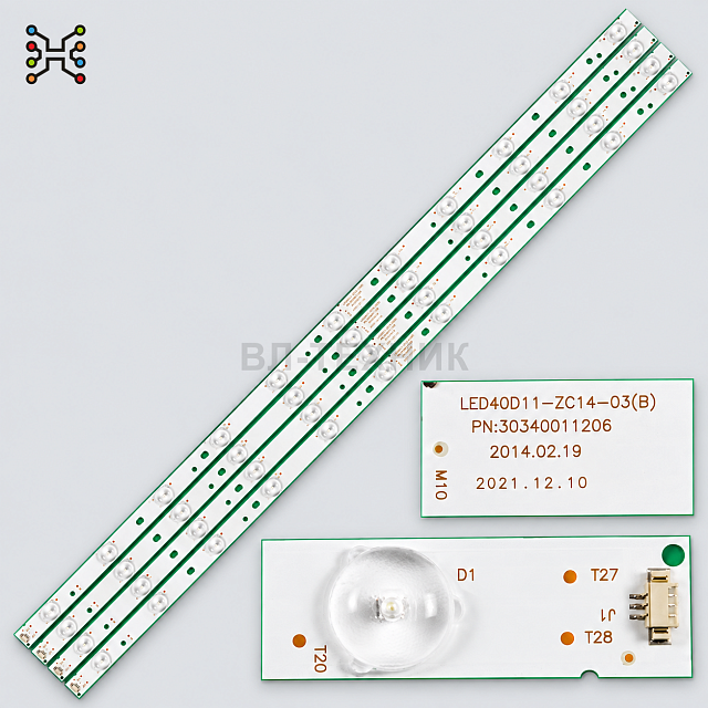 LED подсветка Haier LE40M600F / LE40M600CF / JVC LT-40M640 / LT-40M445 / Mystery MTV-4128LTA2 / AMCV