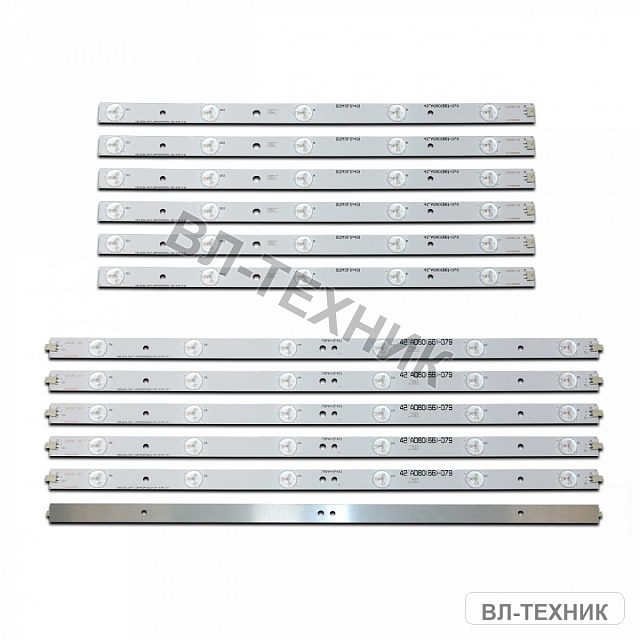 LED подсветка Philips 42PFL3208H 42PFL3208T 42PFL3008D 42PFL3108K 42PFL3188H 42PFL3508 42PFK6109 - L