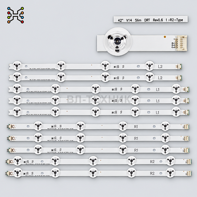 LED подсветка LG 42LB670V / 42LB680V / 42LB690V / 42LB700V / 42LB720V / 42LB730V - 42 V14 Slim DRT R