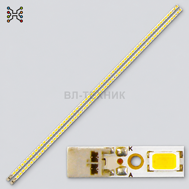 LED подсветка Samsung UE32C4000 / UE32C5000 / UE32C5100, SLED 2010SVS32_50 F60HZ REV1.2, LJ64-02409B