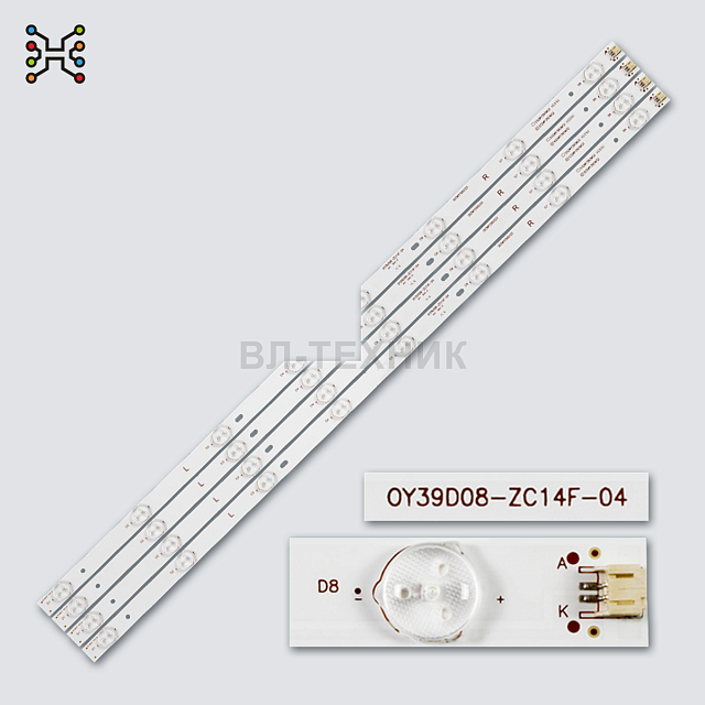 LED подсветка Adler 39AE5000 / Akira 39LES04T2P / Awox AX039LD012-S2 / P40100 / P40200 / BBK 40LEM-1