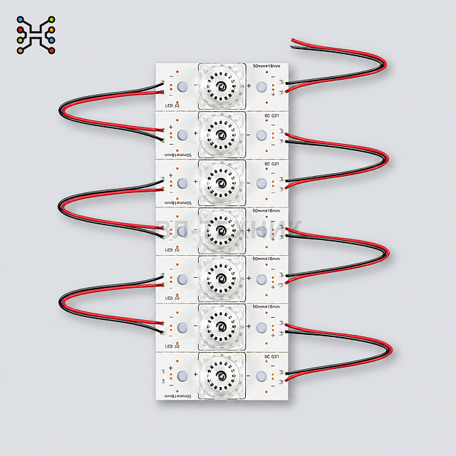 LED подсветка универсальная 7 LED квадратные линзы 3V 2W, 7 LED квадратные линзы 3V 2W