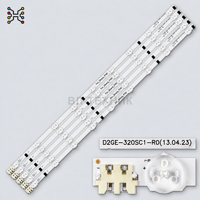 LED подсветка Samsung UE32F5000 / UE32F4000 / UE32F5300 / UE32F6400 — D2GE-320SC1-R0, BN96-28489A, S