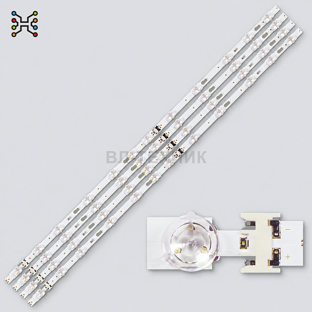 LED подсветка Samsung UE43KU6000 / UE43KU6072 / UE43KU7000 / UE43MU6100 / UE43MU6170 / UE43MU7000, U