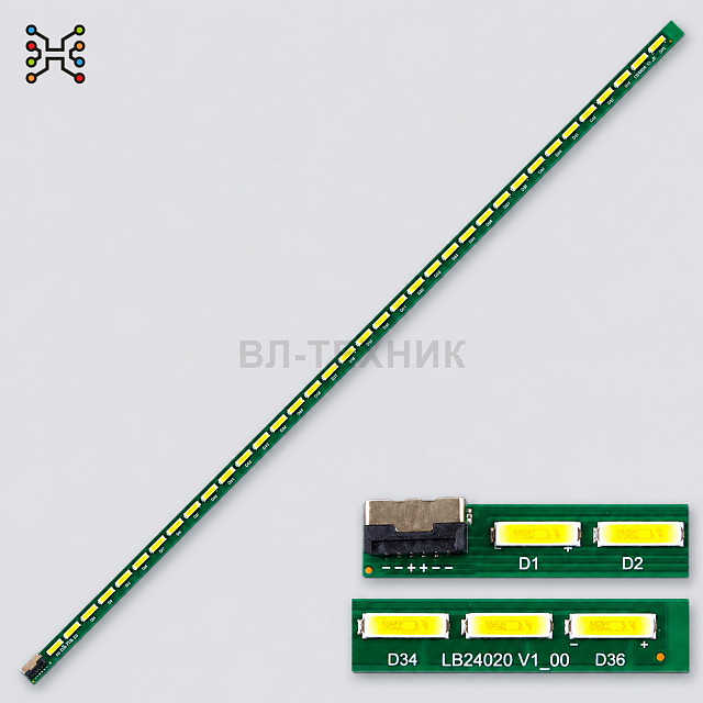 LED подсветка Samsung S24D300 / S24D330H / T24C310LB / T24C300EW, Acer V246HL, BenQ GL2450, Supra ST