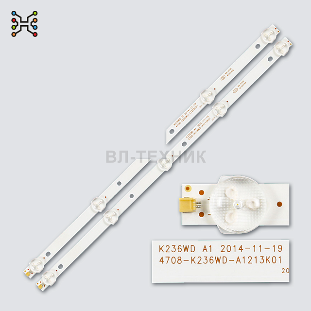 LED подсветка Daewoo L24S630VKE / L24S631VKE / L24S690VKE / Fusion FLTV-24T26 / Horizont 24LE5181D