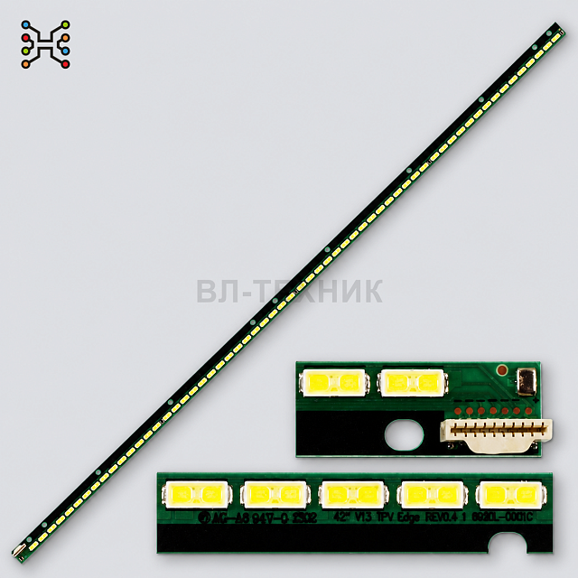 LED подсветка Philips 42PFL5008H / 42PFL5028K / 42PFL5038K 42" V13 TPV EDGE REV0.4 6916L-1473A