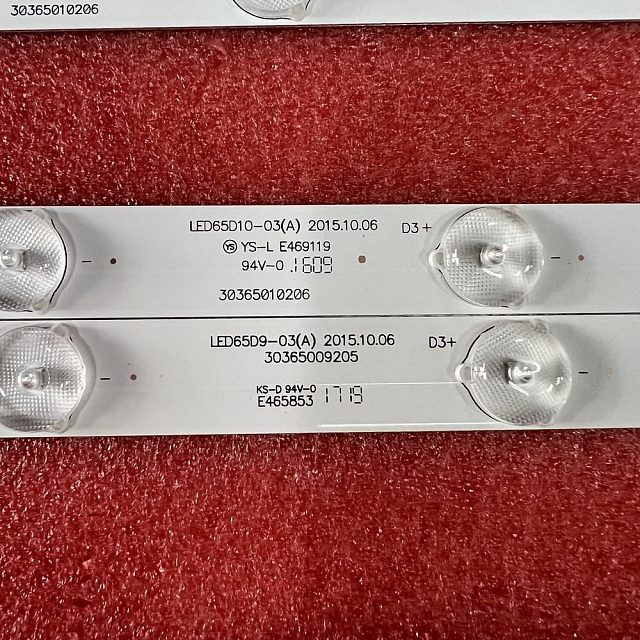 LED подсветка LED65D10-03(A) / LED65D9-03(A) для Haier 65A5M, U65H3, LS65AL88K81, Telefunken TF-LED6