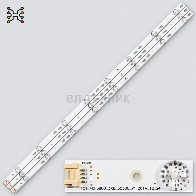 LED подсветка TCL 40FS3800 / 40FS3750 / 40F3800A / L40F3301B / L40F3303B / Thomson 40FA5405 / 40FA54