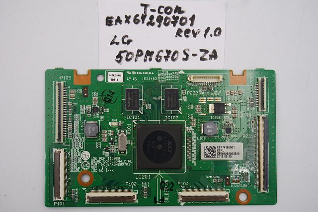 T-CON  плата EAX64290701 REV 1.0 LG 50PM670S-ZA