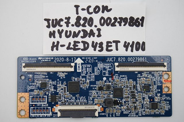 T-CON плата JUC7.820.00279861 HYUNDAI H-LED43ET4100