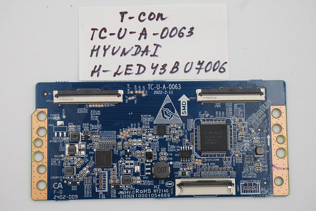 T-CON плата TC-U-A-0063 HYUNDAI H-LED43BU7006