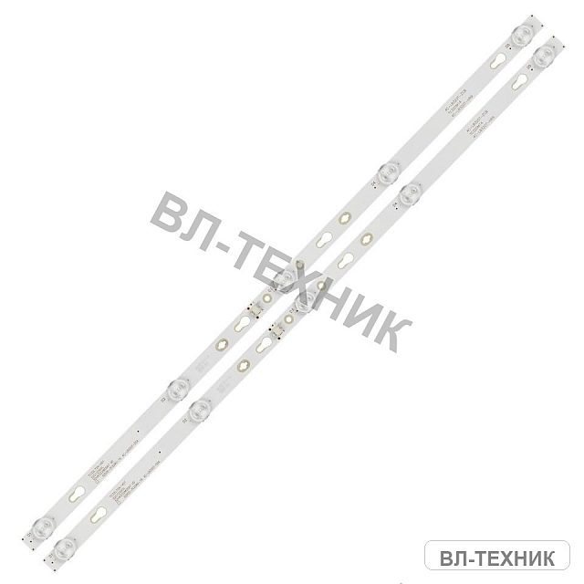 LED подсветка Hisense 32K20DW / 32K20D / 32K20, HE32XFF4AX3144602797, комплект 3 планки, 6 LED, 6V,
