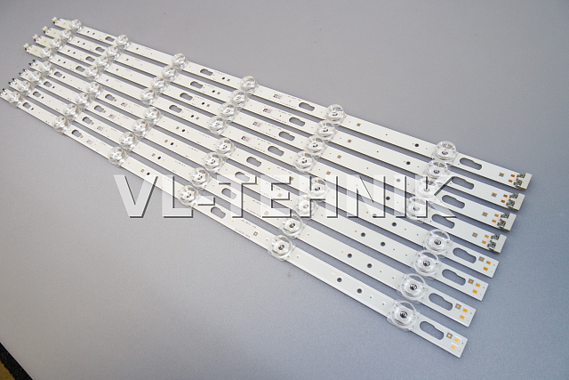 LED ПОДСВЕТКА LM41-00873A / 909A левые планки SAMSUNG UE58TU7160 Б.У.