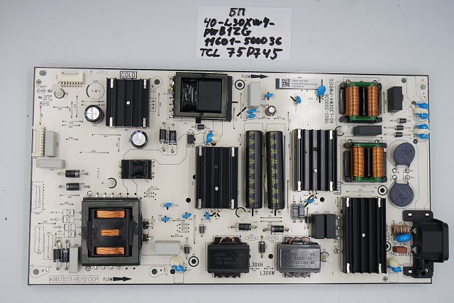 Плата питания 40-L30XW4-PWB1ZG 11601-500036 TCL 75P745