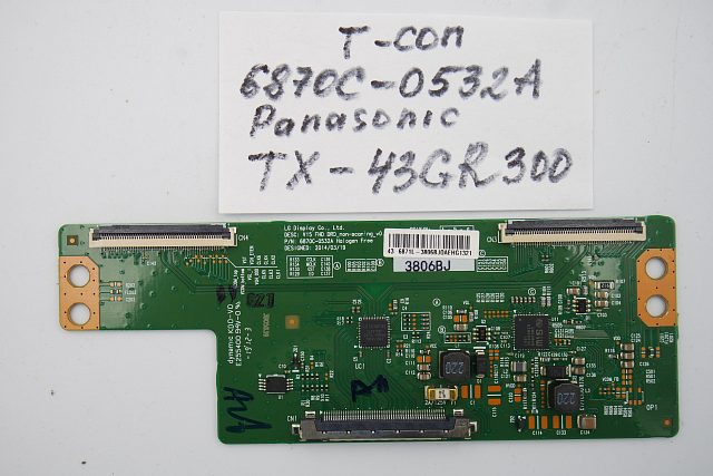 T-CON плата 6870C-0532A Panasonic TX-43GR300