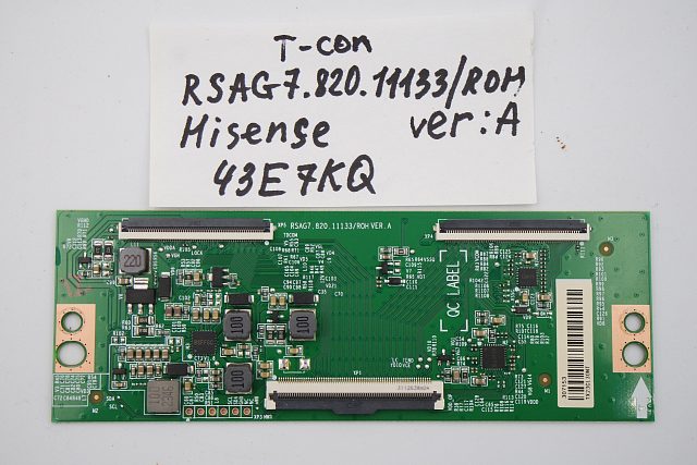 T-CON плата RSAG7.820.11133/ROH  VER:A HISENSE 43E7KQ