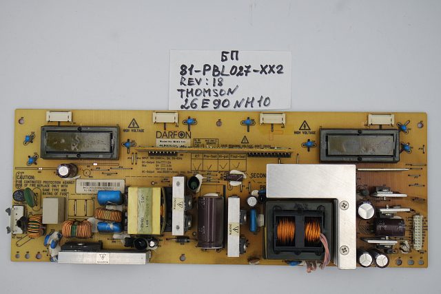 Плата питания darfon B083-103 81-PBL027-XX2 REV:18 Thomson 26E90NH10